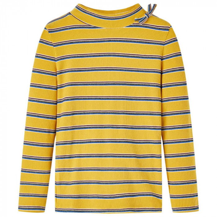 Tricou pentru copii cu m&acirc;neci lungi, ocru, 104