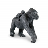 Figurina - Gorila cu pui | Safari