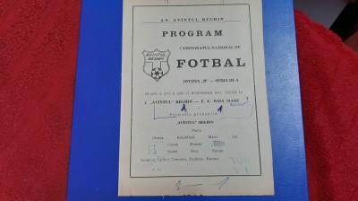 program Avantul Reghin - FC Baia Mare foto