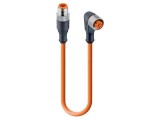Cablu M12, 4 pini, 0,3m, LED