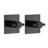 C&acirc;rlig X2 Patrat &ndash; Negru | Cuiere Baie