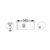 Filtru uscator aer conditionat Nissan Almera Tino 2000-2006, Almera 2000-2007, 60x140mm, MAHLE AD65000S, MAHLE ORIGINAL