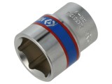 Tubulară 6-puncte 17mm 3/8" - Cheie scurtă KING TONY