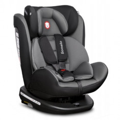 Scaun Auto Bastiaan Rotativ 360 Grade cu Isofix si Copertina, 0-36 kg Gri foto