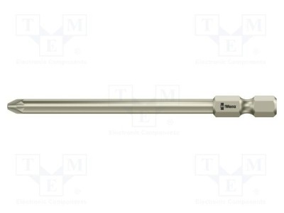 Capăt de șurubelniță WERA Pozidriv PZ2 89mm oțel inoxidabil foto