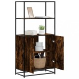 Cumpara ieftin Dulapuru stejar afumat 68x35x139 cm lemn și metal prelucrat