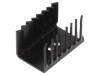 Radiator Negru TO220 22x28x38mm 9,9K/W