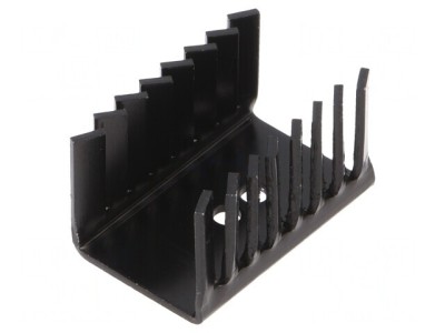 Radiator Negru TO220 22x28x38mm 9,9K/W foto