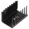 Radiator Negru TO220 22x28x38mm 9,9K/W