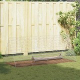 Cumpara ieftin Cusca pentru pui Argintiu 215 x 100 x 85 cm Otel Galvanizat