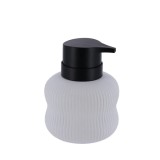 Dispenser Săpun Ceramică 300Ml &ndash; Alb / Negru
