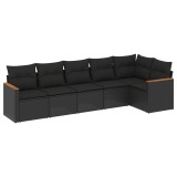 Cumpara ieftin Patio Sofa Set 6-Locuri Black