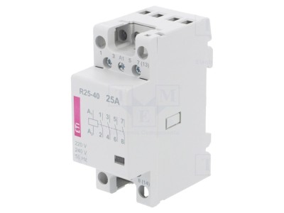 Contactor 4-poli 25A, 230V AC foto