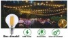 Ghirlanda luminoasa cu becuri led cu filament 4w, de exterior, 15 m lungime, 30 becuri