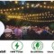 Ghirlanda luminoasa cu becuri led cu filament 4w, de exterior, 15 m lungime, 30 becuri