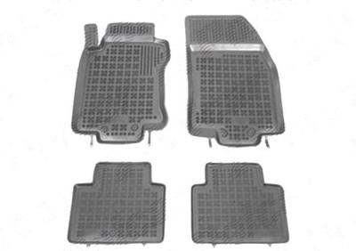 Set covorase auto din cauciuc Nissan X-Trail 07.2014-; Renault Koleos 06.2017-; negre, 4 bucati foto