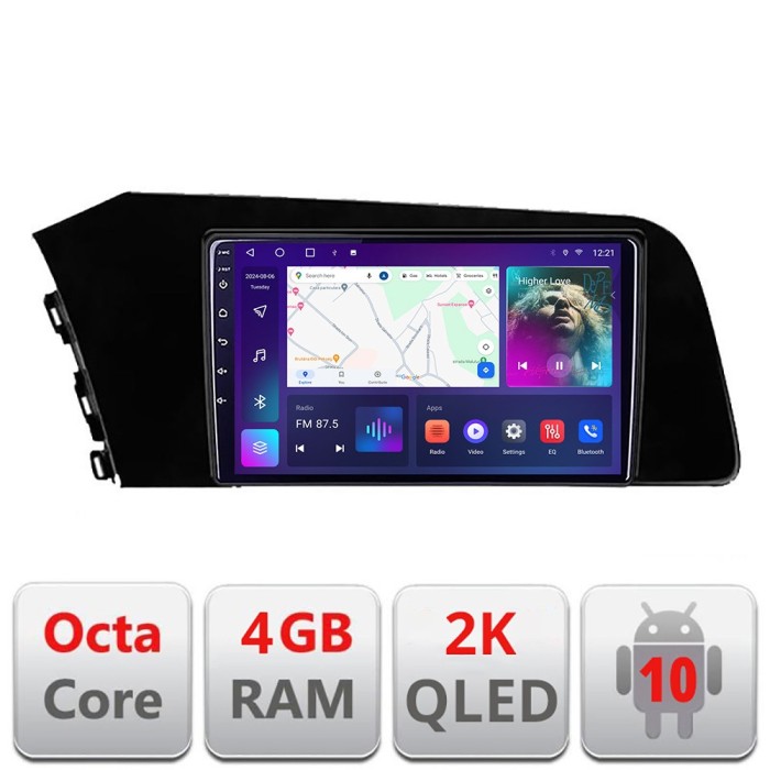 Navigatie Hyundai Elantra 2021- C-elantra2021 Android Octa Core Ecran 2K QLED GPS 4G 4+32GB 360 kit-elantra2021+EDT-E409-2K CarStore Technology