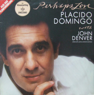 VINIL Placido Domingo With John Denver &amp;lrm;&amp;ndash; Perhaps Love (-VG) foto