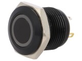 Comutator anti-vandalism SPST-NO 2A/36VDC IP65 roşu
