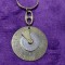 Breloc vintage metal argintiu-auriu-Alama-Astrologic-Zodii,Orologiu,de Colectie
