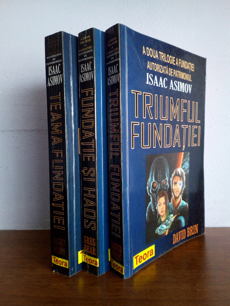 Isaac Asimov (patrimoniul) - A doua trilogie a Fundatiei (v. foto) |  Okazii.ro