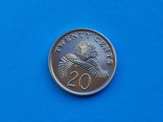 20 Cents 1997 Singapore--UNC-luciu de batere-- foto