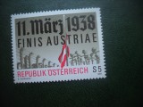 HOPCT TIMBRE MNH 625 SFARSITUL AUSTRIEI 1938 BERBELES 1988 -1 VAL AUSTRIA