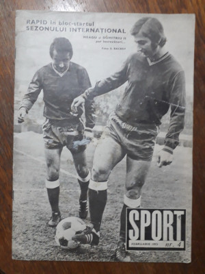 Revista Sport nr. 4 / 1973 / CSP foto