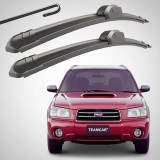 Cumpara ieftin Set 2 Ștergătoare Parbriz Flat Dedicate Subaru Forester SG (2002-2007), Prindere Hook (C&acirc;rlig)