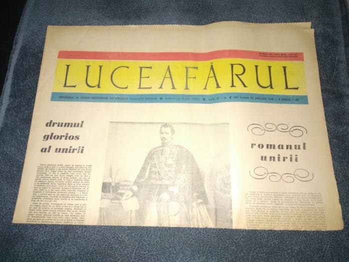 ZIARUL LUCEAFARUL 22 IANUARIE 1966