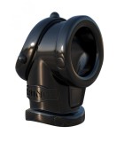 Inel de Penis si Testicule Cock Pipe Ball-Stretcher, TPR, Negru