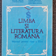 LIMBA ROMANA MANUAL PENTRU CLASA A IX-A - Anghelescu, Lazarescu, Nicolae