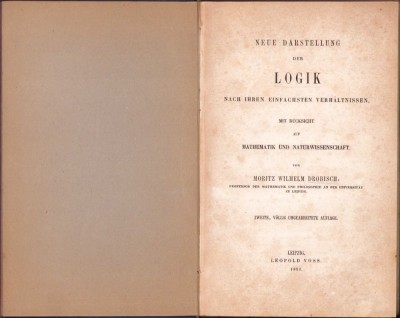 HST 262SP Neue Darstellung der Logik 1851 Drobisch foto