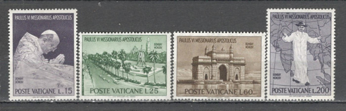 Vatican.1964 Vizita Papei Paul VI la Congresul Eucharistic Bombay SV.449