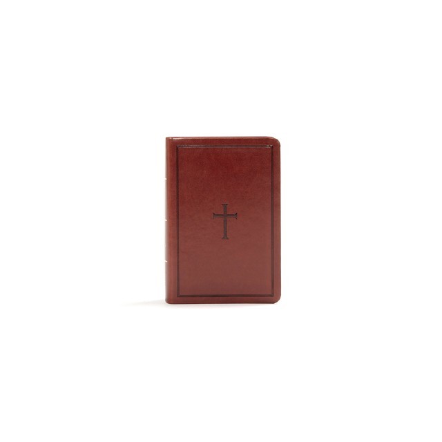 KJV Large Print Compact Reference Bible, Brown Leathertouch