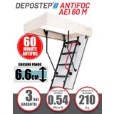 Scara pod antifoc metalica DEPOSTEP AEI 60 M rezistenta 60 de minute