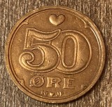 C50 - Moneda foarte veche - Danemarca - 50 ore - 1998