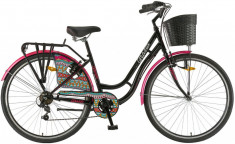 Bicicleta Oras Polar Grazia 6s - 28 inch, M, Negru foto