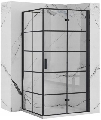 Cabina dus Rea Molier Black 110x90 foto