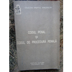 Codul penal si codul de procedura penala - Editura Cutuma 1992