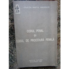 Codul penal si codul de procedura penala - Editura Cutuma 1992