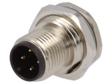 Conector M12 soclu PIN 4 A-DeviceNet CANopen IP67