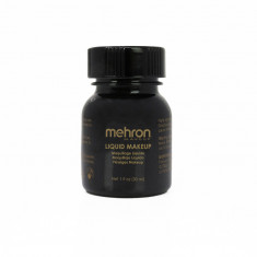 Machiaj lichid profesional pentru pleoape, ten și bodypainting, long-lasting, Liquid Makeup Mehron®, 30ml - 102 Black