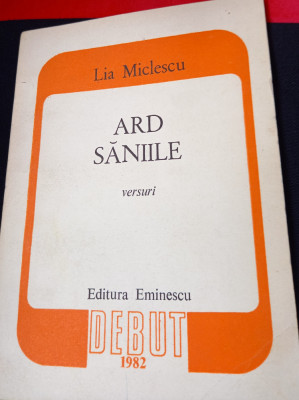 ARD SANIILE LIA MICLESCU volum de debut, 1982 foto