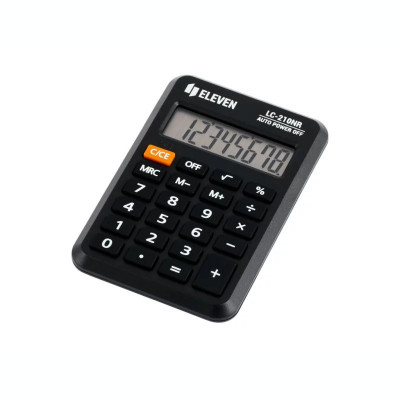 Calculator de buzunar 8 digiți 98 x 62 x 10 mm Eleven LC-210NR foto