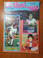 fotbal 1983-m.lucescu,,dobrin,balaci,universitatea craiova,romania-italia 1-0 foto