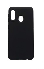 Husa telefon compatibila cu Samsung Galaxy Galaxy A20e, Negru, Cu interior de catifea, 186HT