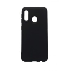 Husa telefon compatibila cu Samsung Galaxy Galaxy A20e, Negru, Cu interior de catifea, 186HT