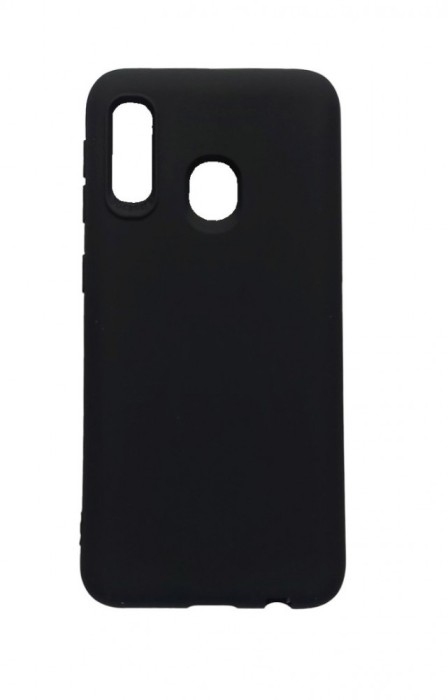 Husa telefon compatibila cu Samsung Galaxy Galaxy A20e, Negru, Cu interior de catifea, 186HT