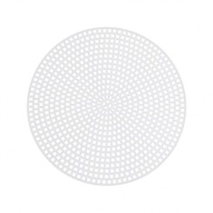Plasa din plastic pentru brodat, diametru 14,7 cm Cerc alb